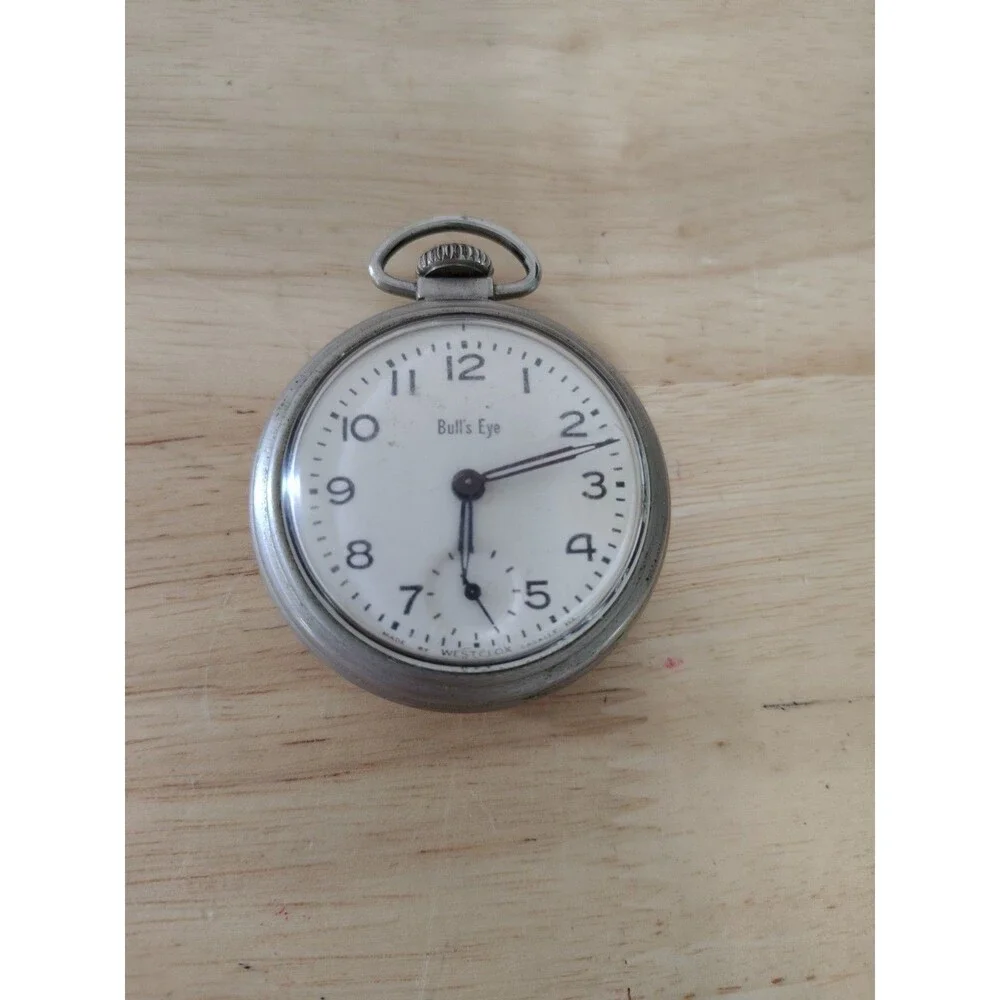 Vintage Pocket Watch ~ Westclox Bull's Eye ~ Winds and Runs